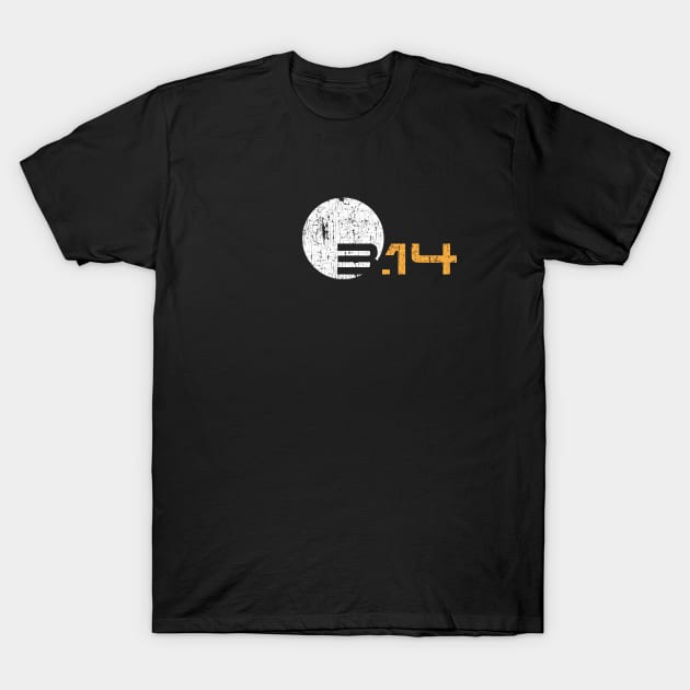 Simple 3.14 Pi GRUNGED T-Shirt by JWDesigns